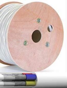 Sat TV Koax Kabel 4 fach 100 Meter auf Holz Rolle Neu - Dübendorf