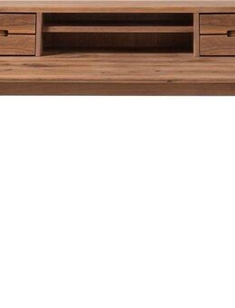 MCA furniture Schreibtisch Melbourne, Massivholz Asteiche geölt mit Schubladen, Breite 110 cm