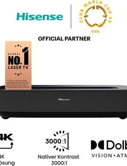 Hisense Hisense PL1 Laser Cinema 80 - 120 Zoll Laser Projektor,(ohne Leinwand) UHD-Beamer (2100 lm, 3000:1)