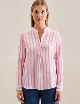 seidensticker Klassische Bluse Schwarze Rose Tunika Garnfärber