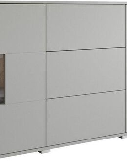 INOSIGN Sideboard Kenia (1 St), Sideboard mit 3 Schubladen, 6 Fächern, Glastüren, Breite 150 cm