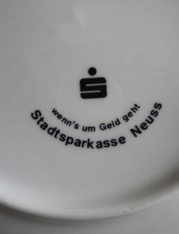 Porzellan-Sammel-Motivteller-Alte Post-Neuss,Stadtsparkasse Neuss,Alt,ca. 24,5 cm - Linnich