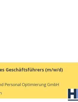 Assistenz des Geschäftsführers (m/w/d) - Cuxhaven