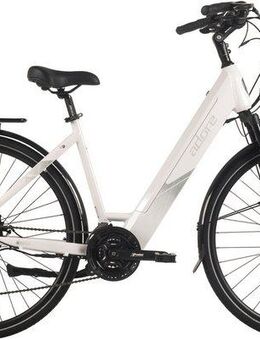 Adore E-Bike Trekkingrad 28" Alu Trekking E-Bike ATR-180 Heckmotor 50NM / 15Ah Glacier White, 24 Gang Shimano Tourney Schaltwerk, Kettenschaltung, Heckmotor, 540 Wh, Pedelec, Elektrofahrrad für Damen und Herren