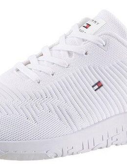 Tommy Hilfiger CORPORATE KNIT RIB RUNNER Sneaker mit seitlicher Logoflagge, Freizeitschuh, Halbschuh, Schnürschuh