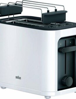 Braun Toaster HT 3010 WH, 2 kurze Schlitze, für 2 Scheiben, 1000 W