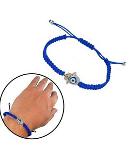 Blaues Armband Fatimas Hamsa Hand mit Nazar Boncuk Auge Blick Armschmuck Schmuck 7,90€* - Villingen-Schwenningen