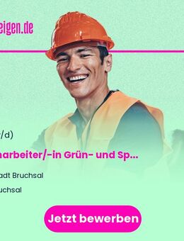 Facharbeiter/-in (m/w/d) Grün- und Sportanlagen / Gebäudeinstandhaltung / Straßenunterhaltung / Verkehrswesen - Bruchsal