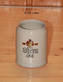 Stern Pils Bierkrug 0,25 l Steinzeug Steingut Keramik neuwertig - Borken