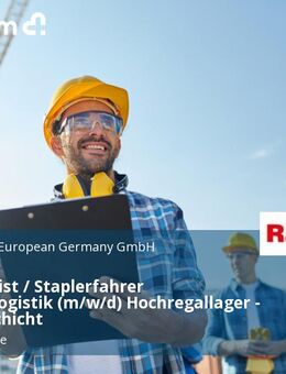 Fachlagerist / Staplerfahrer Kontraktlogistik (m/w/d) Hochregallager - Wechselschicht - Mittenwalde (Landkreis Dahme-Spreewald)