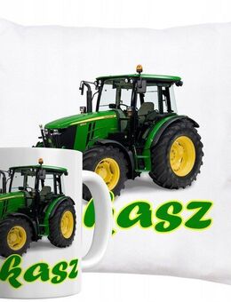 JOHN DEERE Geschenk-Set Tasse und Kissen mit Wunschname Druck Landwirtrschaft Bauer - Wuppertal