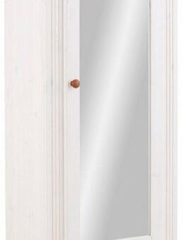 Home affaire Garderobenschrank Adele mit Spiegel, Breite 63 cm, mit 2 Schubladen, aus massiver Kiefer, FSC®