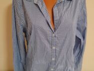 Box#22 H&M Bluse XL 46 langarm Hemdbluse Damenbluse blau gestreift stretch Damen - Mühlberg (Elbe)