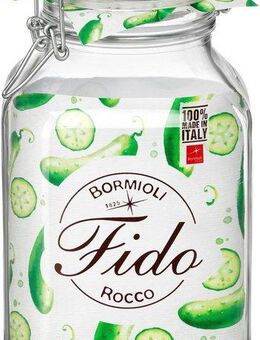 Bormioli Rocco Vorratsglas Fido, Glas, (Set, 6-tlg., 6 Stück, 3,0l Fassungsvermögen), luftdicht verschließbar, mit Bügelverschluß