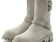 Elbsand Stiefelette aus Leder mit trendigen Zierschnallen, Stiefel, Boots