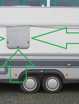 Fendt Wohnwagen Fenster ca 65 x 62,5 BADFENSTER gebraucht (Roxite - Schotten Zentrum