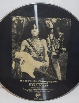MARC BOLAN „Where`s The Champagne?“ 12" Picture Disc Vinyl Rhino 1982 Mint - Ochsenfurt