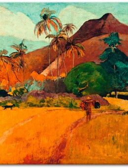 Artland Leinwandbild Tahitische Landschaft, 1891, Berge (1 St), auf Keilrahmen gespannt