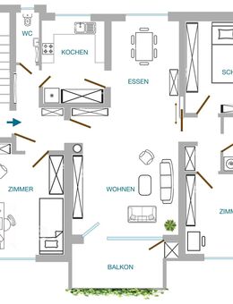 4-Zimmer-Wohnung in Freiburg-Zähringen – bezugsfrei & provisionsfrei - Freiburg (Breisgau)
