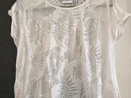 Shirt, Farbe: weiß durchsichtig mit Muster, Größe L, Seventyseven - Berlin