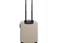 Premium Koffer Reisekoffer Kabinenkoffer mit Rippen ABS Kunststoff 34l beige - Wuppertal