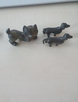 Katzenfigur + Hundefiguren - München Untergiesing-Harlaching