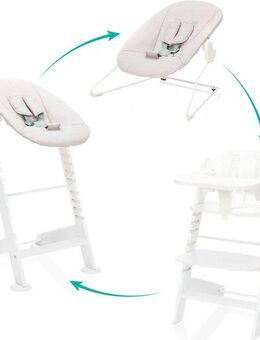 Fillikid Hochstuhl Pia Swing (Set, 3 St), inkl. Neugeborgenenaufsatz und Wippe