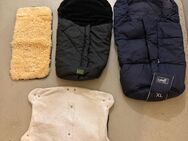 Fußsack (Winter) groß + klein, Lammfellunterlage, Handwärmer + Gleiter für Kinderwagen - Weinsberg
