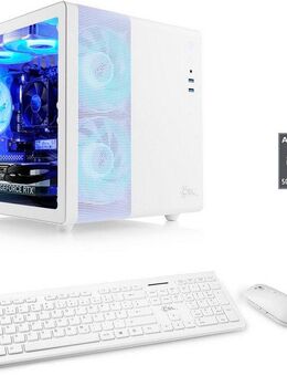 CSL Cube V24181 PC (AMD Ryzen 5 5500, 8GB, 16 GB RAM, 500 GB SSD, Luftkühlung)