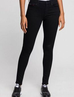 Tommy Jeans Skinny-fit-Jeans Nora Mid Rise Skinny Fit mit Tommy Jeans Logo-Badge & Stickereien