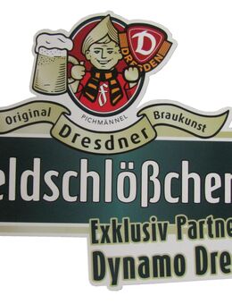 Brauerei Feldschlößchen - Dynamo Dresden - Aufkleber 15 x 12 cm - Doberschütz