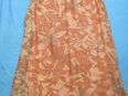 NEU mit ETIKETT * Cocktail * Ausgeh * Anlass * Seiden- Chiffon * Lilien * Blumen * Blüten * Baby Doll * A-Linie * Träger * Kleid "PUBLIC" Gr. 44- 46/ L- XL* apricot - terra * in 88499