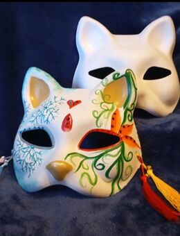 Handgefertigte Katzenmaske Cosplay Fasching Karneval - Zossen