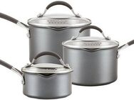 Circulon Topf-Set Circulon A1 Topfset klein, 6-tlg., Aluminium, Edelstahl (Set, 6-tlg., 3 Töpfe, 3 Deckel), dreilagig beschichtet, kratzfest, spülmaschinenfest