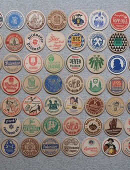 Bierdeckelsammlung 1366 Stück 50er Jahre bis 2000er Jahre - Niddatal