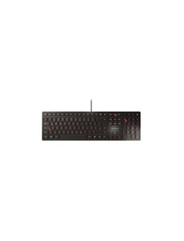 Cherry KC 6000 SLIM Kabelgebundene Tastatur, Schwarz, USB Tastatur