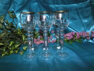 FLIRT Sherry - Gläser, Likörglas mit Goldrand / Gläser - Set, Glas Kelche Neu - Zeuthen