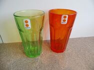 2 Montana Gläser 14 cm orange+grün zus. 3,- - Flensburg