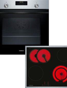 Constructa Backofen-Set CX5BS610, mit Teleskopauszug nachrüstbar, Hydrolyse