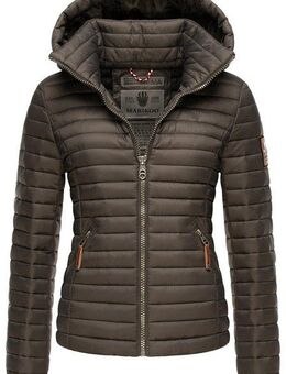 Marikoo Steppjacke Löwenbaby stylische Übergangsjacke mit abnehmbarer Kapuze