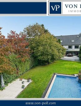 Exklusives Haus mit traumhaften Grundstück / Großzügiges Familienrefugium mit Pool, Kamin und Gartenparadies - Moers