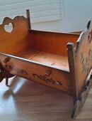 Baby Wiege Handgemacht Fichtenholz in 8604