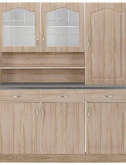 wiho Küchen Küchenbuffet Linz 150 cm breit, in Landhaus-Optik
