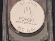 Medaille 150 Jahre Roeckl der Handschuh 1839 - 1989 - silber - Essen