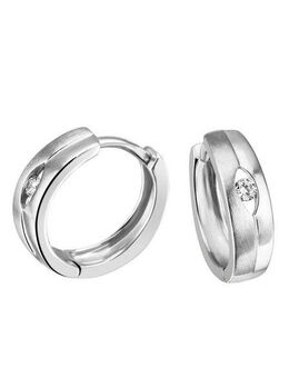 Firetti Paar Creolen Schmuck Geschenk Silber 925 Ohrschmuck glitzernd, mit Zirkonia (synth)