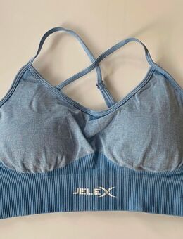JELEX Angelina Damen Fitness BH Blau Türkis Gr. L, Marke: JELEX, neu mit Etikett - Albstadt