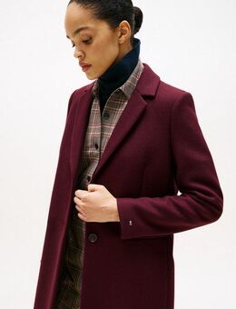 Tommy Hilfiger Langmantel CLASSIC SB WOOL REG COAT mit Wolle und Kaschmiranteil