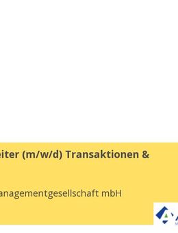 Sachbearbeiter (m/w/d) Transaktionen & Bauträger - Essen
