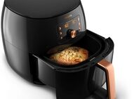 Philips Heißluftfritteuse HD9867/90 Airfryer Premium XXL, 2225 W, Smart Sensing Technologie Fassungsvermögen 1,4kg, schwarz