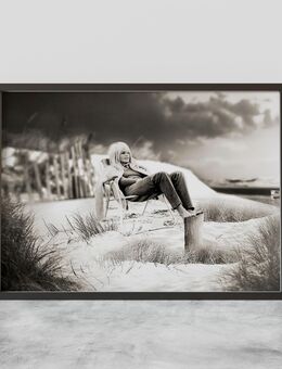Wandbild Poster Bild Kunstdruck Brigitte Bardot Sylt Strand Urlaub - Wegberg